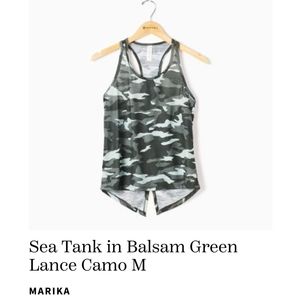 Marika Sea Tank Balsam Green Lance Camo Size Medium NWOT